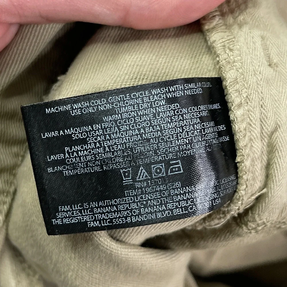 Banana Republic Pants Mens 36x32 Tan Slim 5 Pocket Stretch Twill Chino Khaki